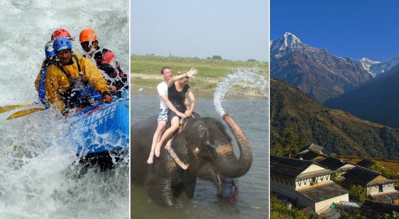 Best of Annapurna adventure: Rafting, Trekking and Safari